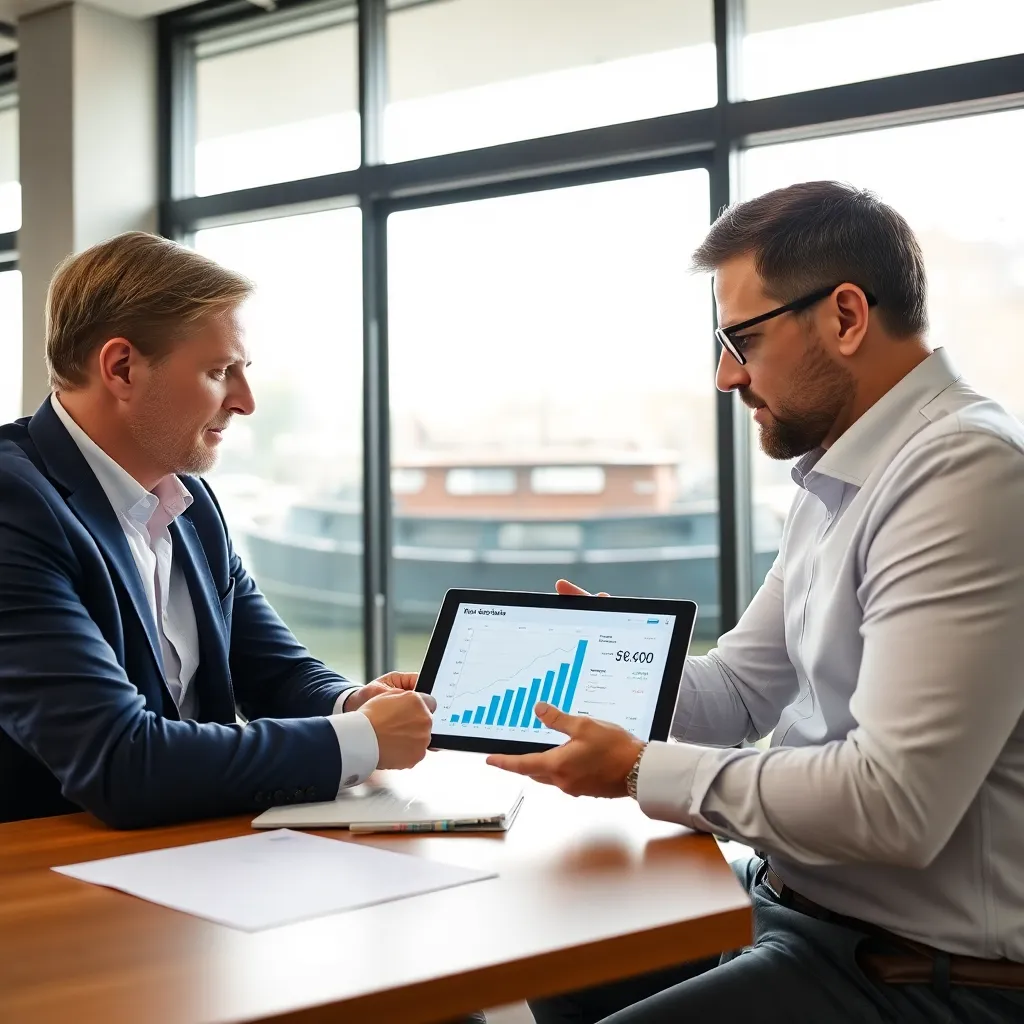 Paar dat samen financiële planning doet aan keukentafel