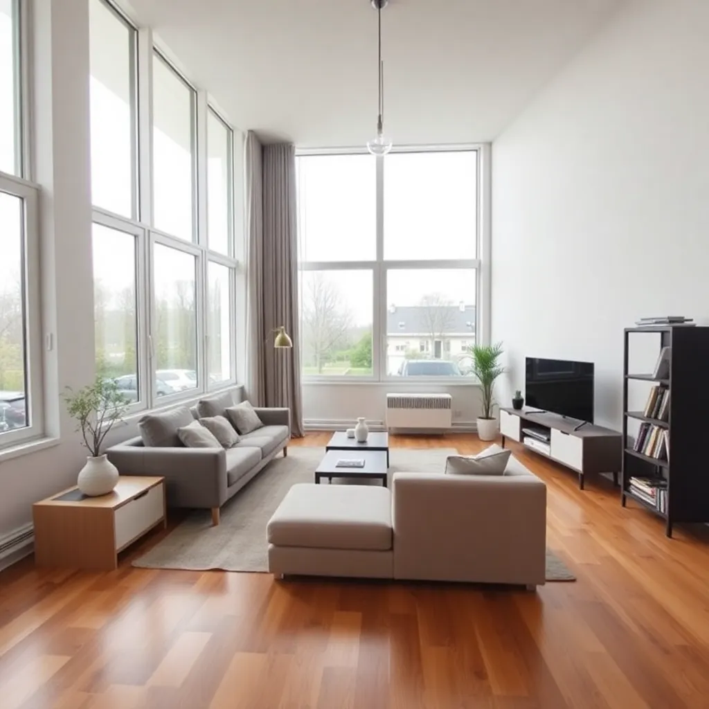 Modern Nederlands appartement dat wordt voorbereid voor verhuur